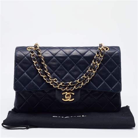 chanel blue quilted handbag|chanel shoulder bag blue.